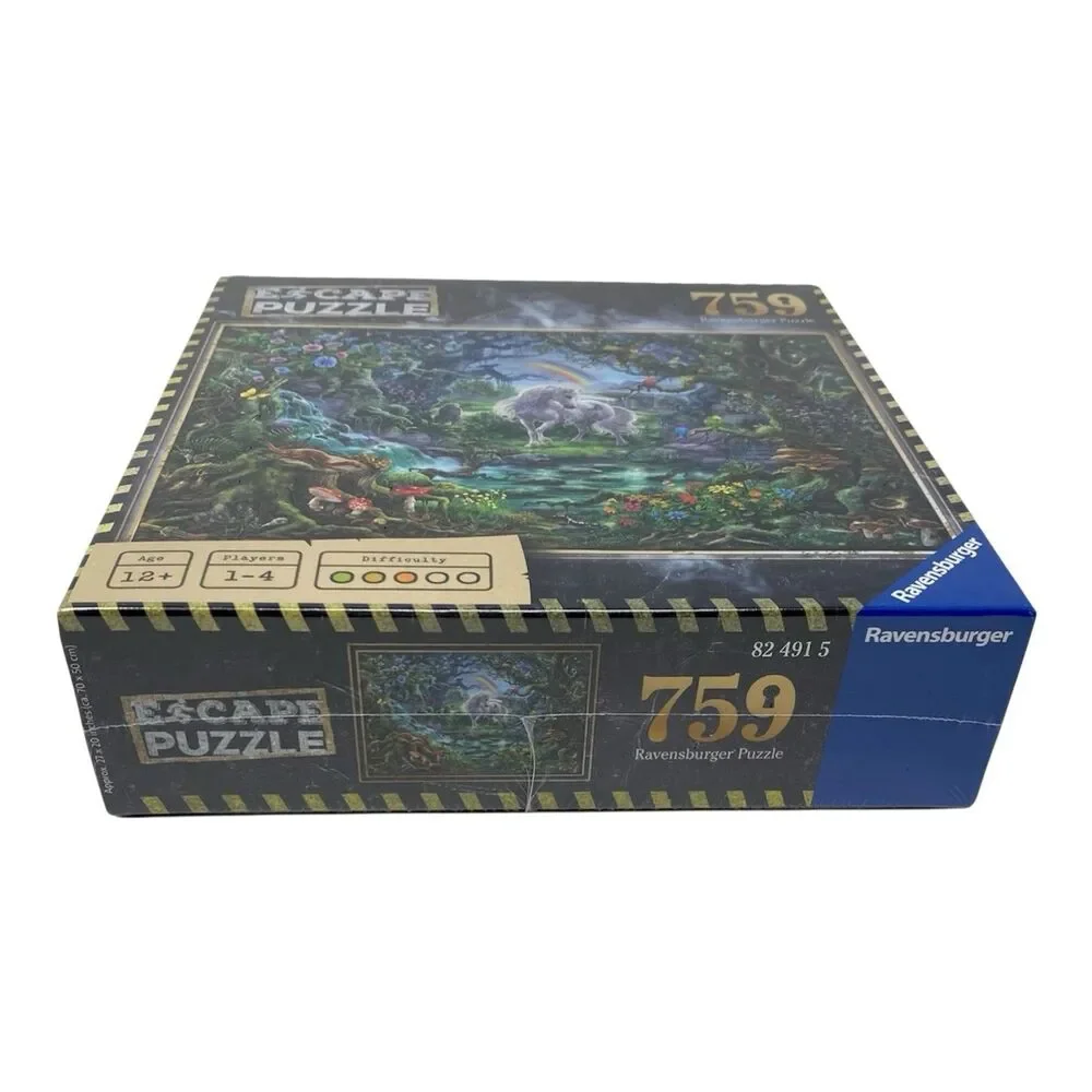Ravensburger Escape Puzzle The Unicorn 759 Piece Mystery Game New Sealed